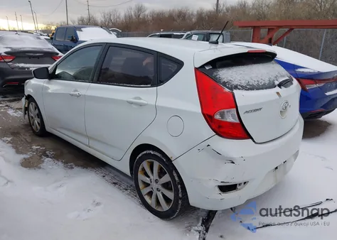 2012 Hyundai Accent Se z USA, uszkodzony, nr VIN KMHCU5AE2CU004763